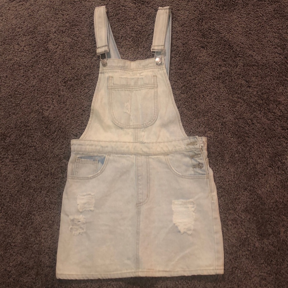 Denim dress overall